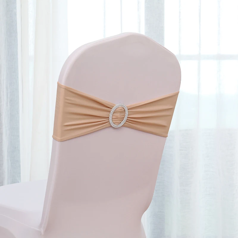10 шт. свадебные чехлы на стулья эластичные ремни кольцо на спинку стула декоративный ремень