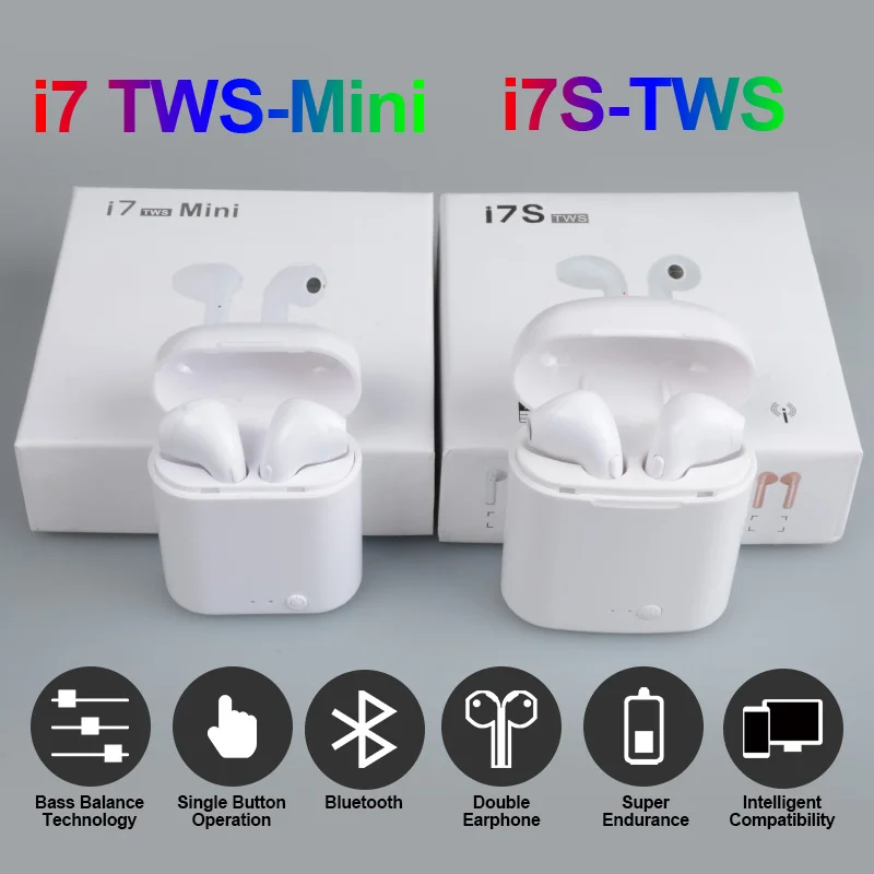 Мини I7 I7S TWS настоящие наушники беспроводные Bluetooth гарнитура для телефона