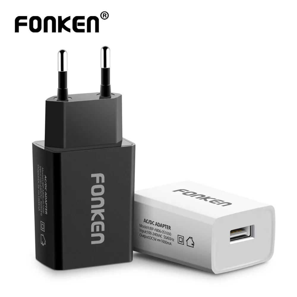 FONKEN 5V 1A USB Charger Universal Phone Charger Safe Shell Power Adapter Portable Charging Android Mobile Charge Wall Charger FONKEN 5V 1A USB Charger Universal Phone Charger Safe Shell Power Adapter Portable Charging Android Mobile Charge Wall Charger