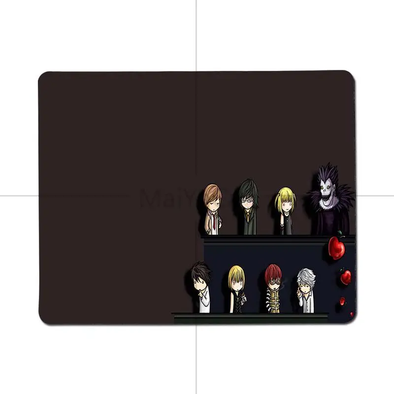 Красивое аниме maiyaca Death Note уникальный настольный коврик для мыши для игры - Цвет: 18x22cm