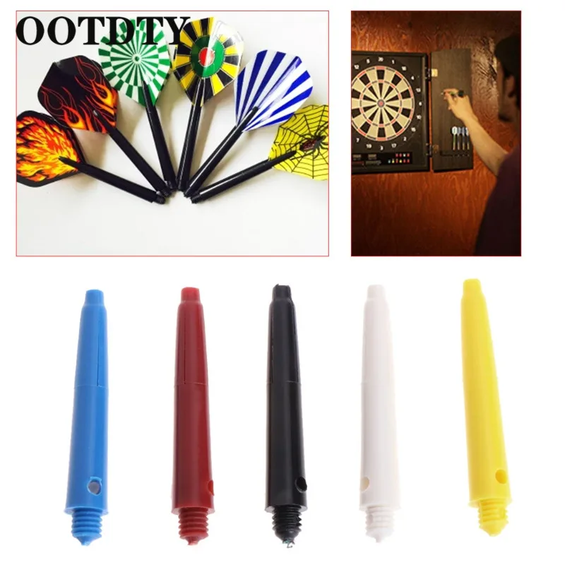 

OOTDTY 12Pcs Plastic Nylon Screw Dart Shafts Short Darts Stems Replacement 4cm 2BA Rod Dart Shaft