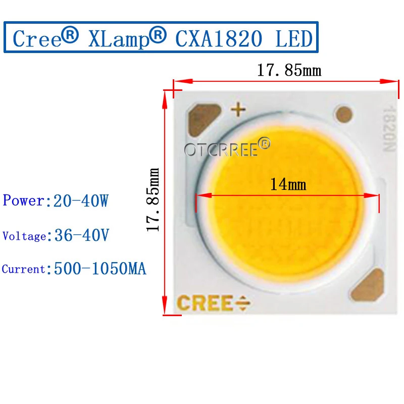 Chip cree-diodo de led para chip cri90,