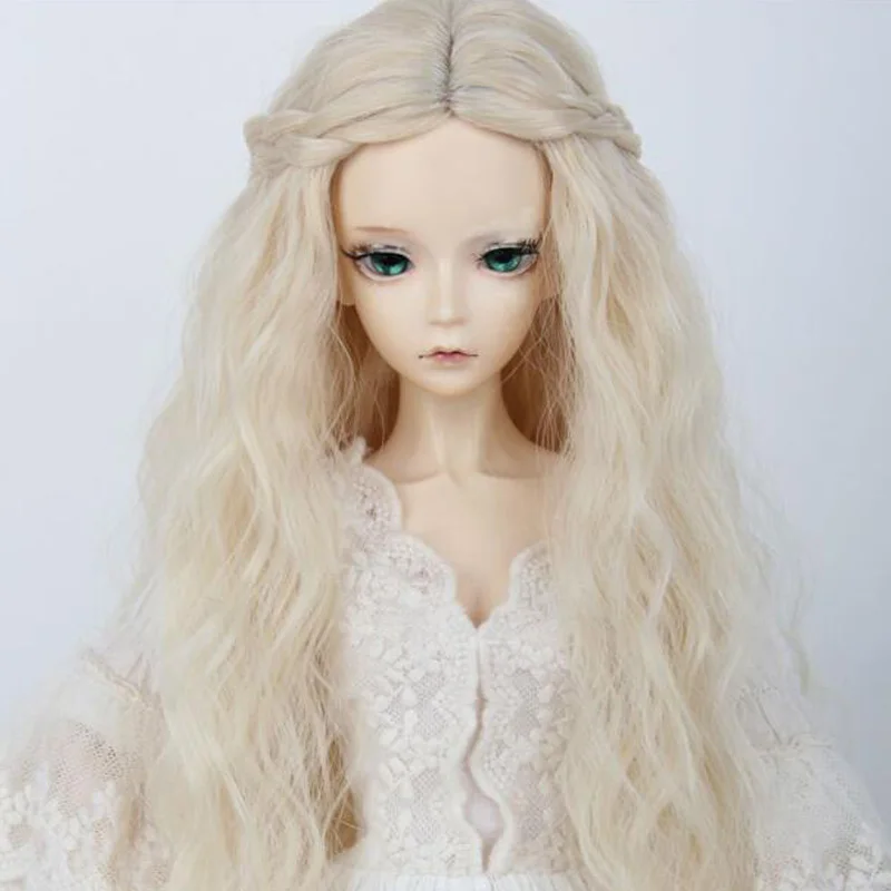 1 шт. Новое поступление 1/4 1/3 кукла парик длинные светлые кудрявые парик BJD SD