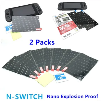 

2 Set 9H Hardness Scratchproof Nano Liquid Screen Protector Explosion Proof Cover Film For Nintend Switch Nintendo NS NX Console