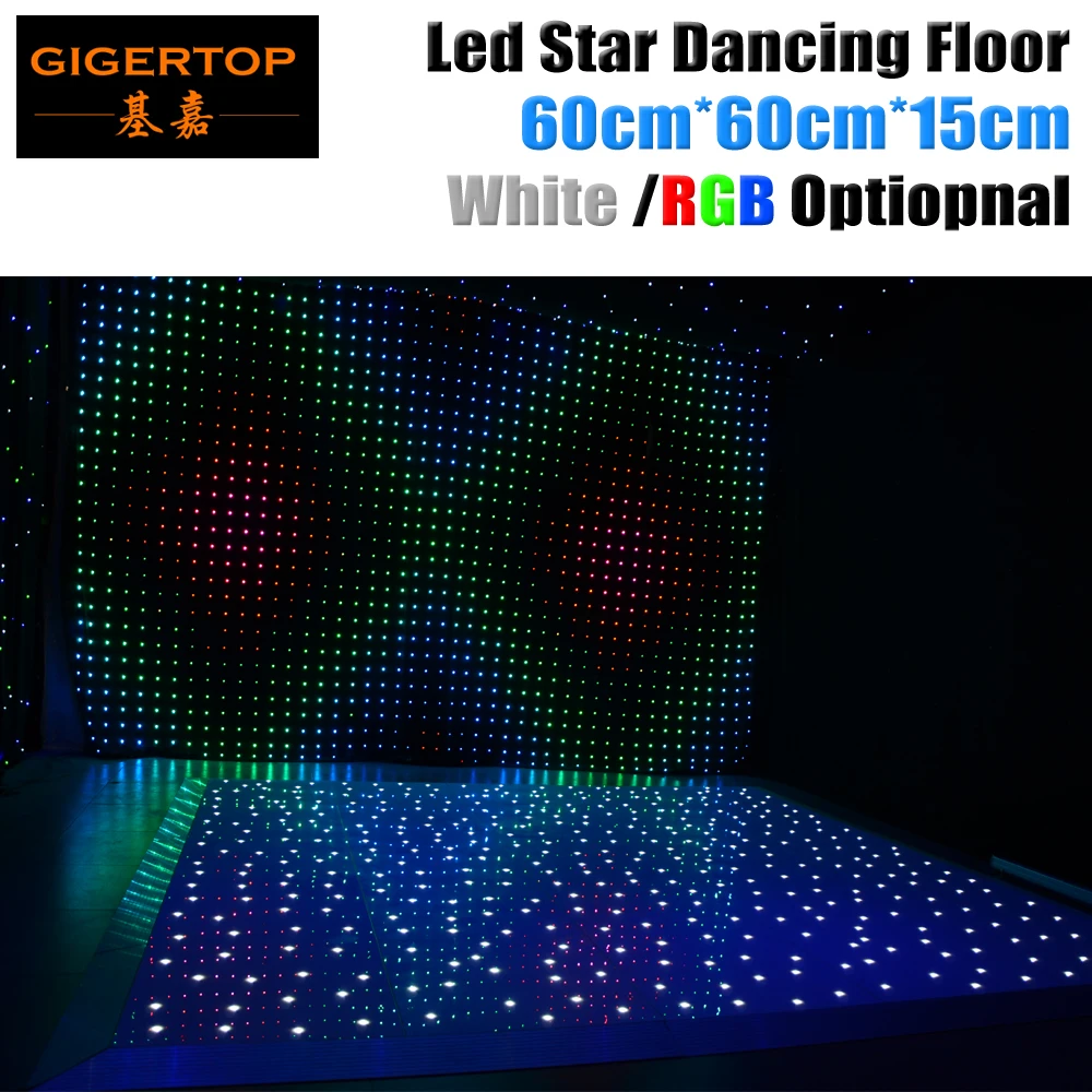 Gigertop 60cm x 60cm LED White/RGB Panel Dancing Dance Floor Remote Control Stage Light KTV Bar Party Disco DJ Club LED effect Gigertop 60cm x 60cm LED White/RGB Panel Dancing Dance Floor Remote Control Stage Light KTV Bar Party Disco DJ Club LED effect