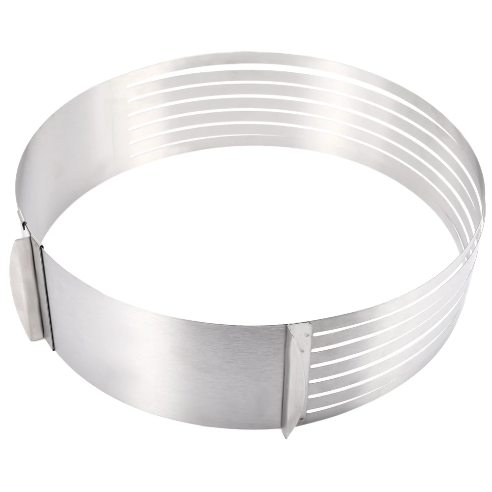 

Layered Cake Slicer Cutter 12 inch Adjustable Retractable Circular Ring Cake Mould Stainless Steel Cake Tool
