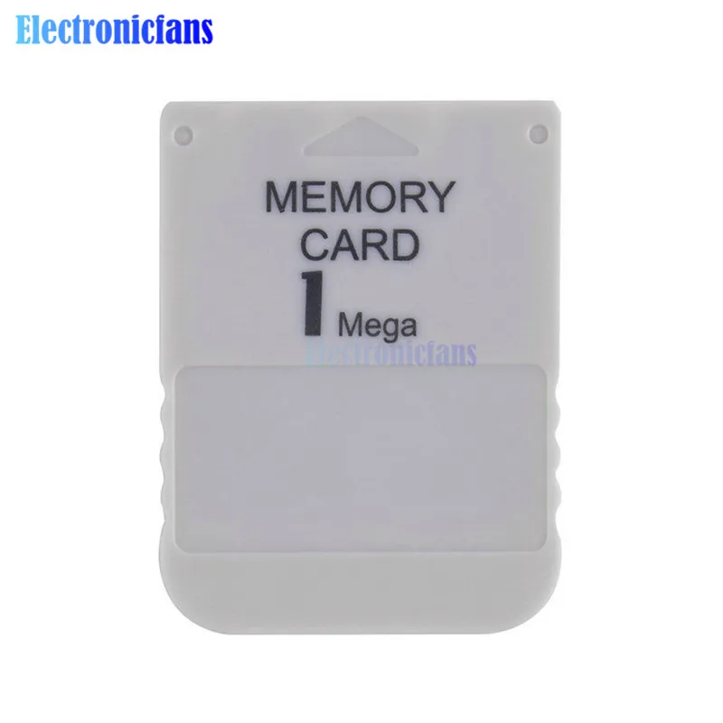 

White 1MB 1 MB 1M Memory Card For Playstation One For PS1 one PSX Game System Gamers Wholesale 100% New Origin