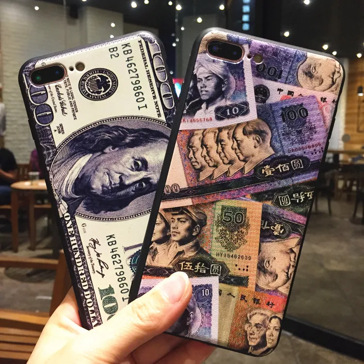 

Painted TPU environmental protection material 3D embossed iphone8 mobile phone case iphone x mobile phone shell HD pattern