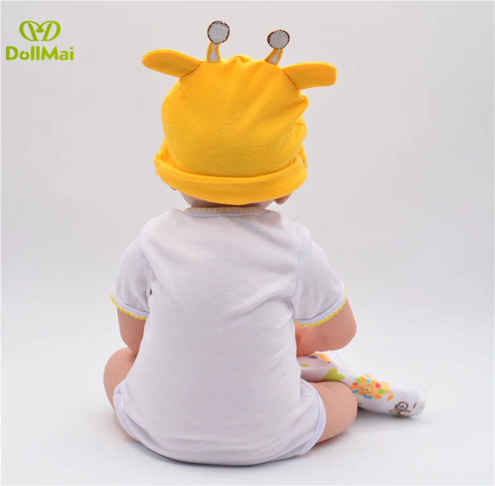 Оптовая продажа горячий стиль 55 см силиконовый реборн bebe младенцы кукла дети