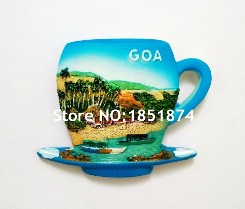 Гоа, индийская кофейная чашка Тадж-Махал слоны 3D магниты на холодильник сувениры Сувениры холодильник магнитная наклейка домашний декор