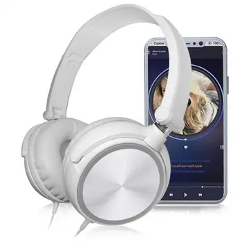 

Wired 3.5mm Phone Headset Folding Over ear Deep Bass S1 Gaming Headphones With Microphone For IPhone 7 6 Plus Samsung Smartphone