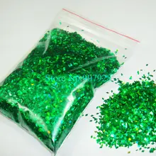 Shipping-50g/сумка Лазерная темно-зеленый ослепительный бриллиант палитра блесток форма для DIY украшения ногтей