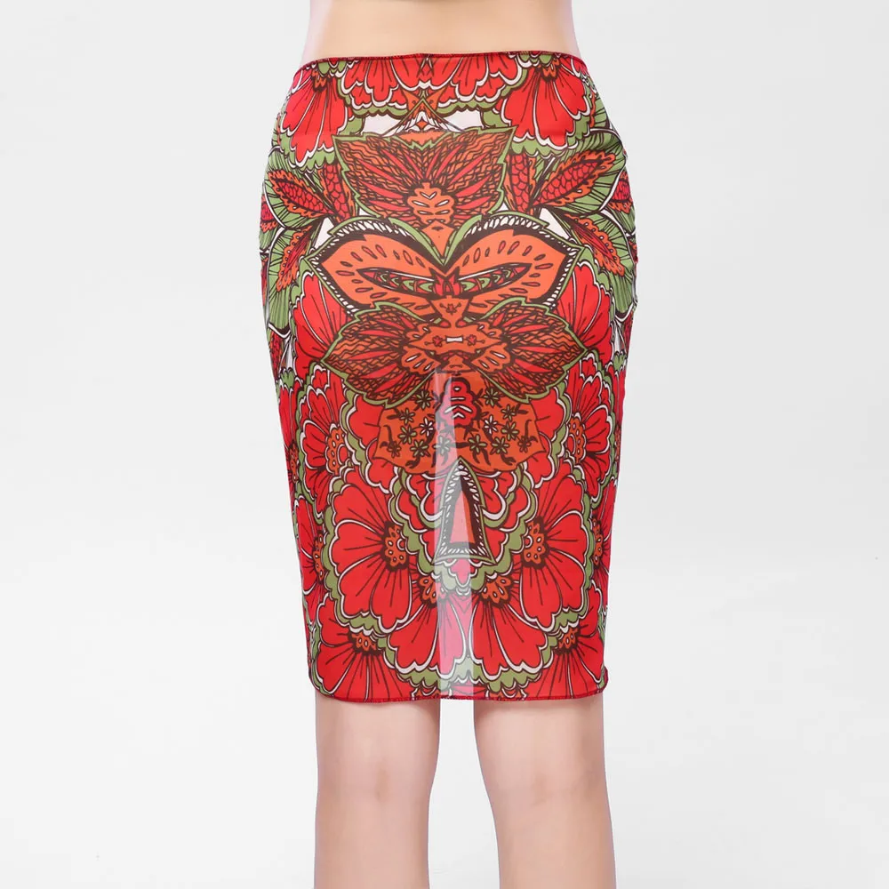 Girls Cover Up 2018 New Stylish Yarn Chiffon Short Sarong