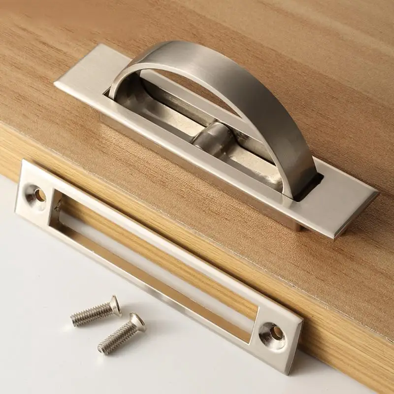 Tatami Door Knobs Furniture Hidden Recessed Flush Pull Cover Floor