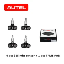 AUTEL MX-Sensor 2 in 1 433 315 Mhz TPMS PAD Tire Pressure Monitoring Universal Automotive Clamp-In OE-Level Program Sensor AUTEL MX-Sensor 2 in 1 433 315 Mhz TPMS PAD Tire Pressure Monitoring Universal Automotive Clamp-In OE-Level Program Sensor