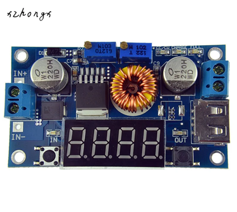 

XNWY DC-DC 5A LED Drive Lithium Battery Charger Module with Voltmeter Ammeter LED Digit Display