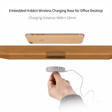 Embedded Wireless Charger for Desktop Hidden Wireless Desktop Furniture QI Wireless Hidden Wireless Charging Base wireless