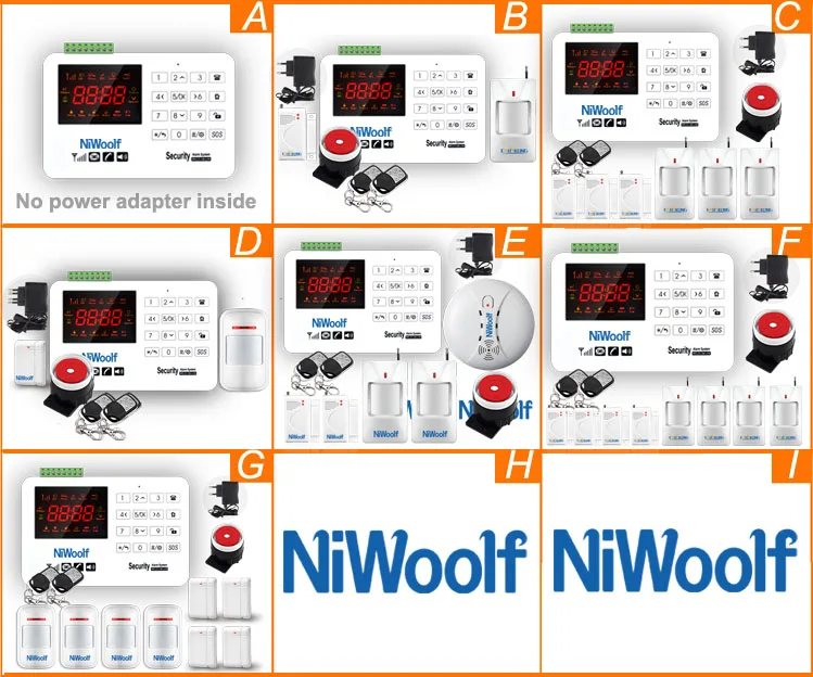 NiWoolf GSM сигнализация Система VIP-покупатель цена система охранной сигнализации для дома дверной Детектор инфракрасный детектор сенсорная клавиатура 433 МГц