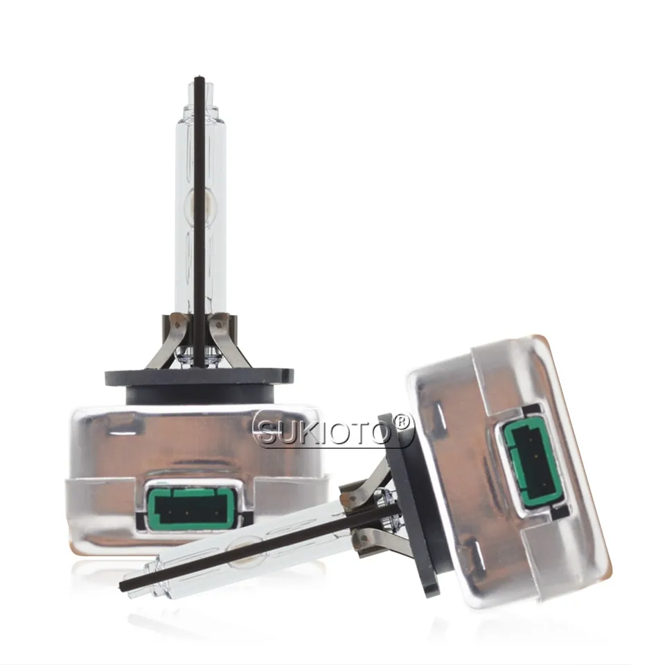 SUKIOTO 2PCS AC 35W HID Xenon Lamp D1S D2S D3S D4S D2R D4R 6000K 4300K 5000K 8000K D1R D3R Car Headlight for A3 Q5 Q7 Santa Fe