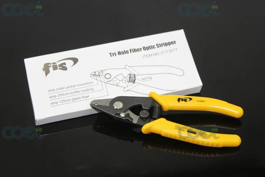 

3 Hole Jacket Fiber Optic Tool Strippers used with Optical Fiber Fusion Splicer for stripping 125um 250um