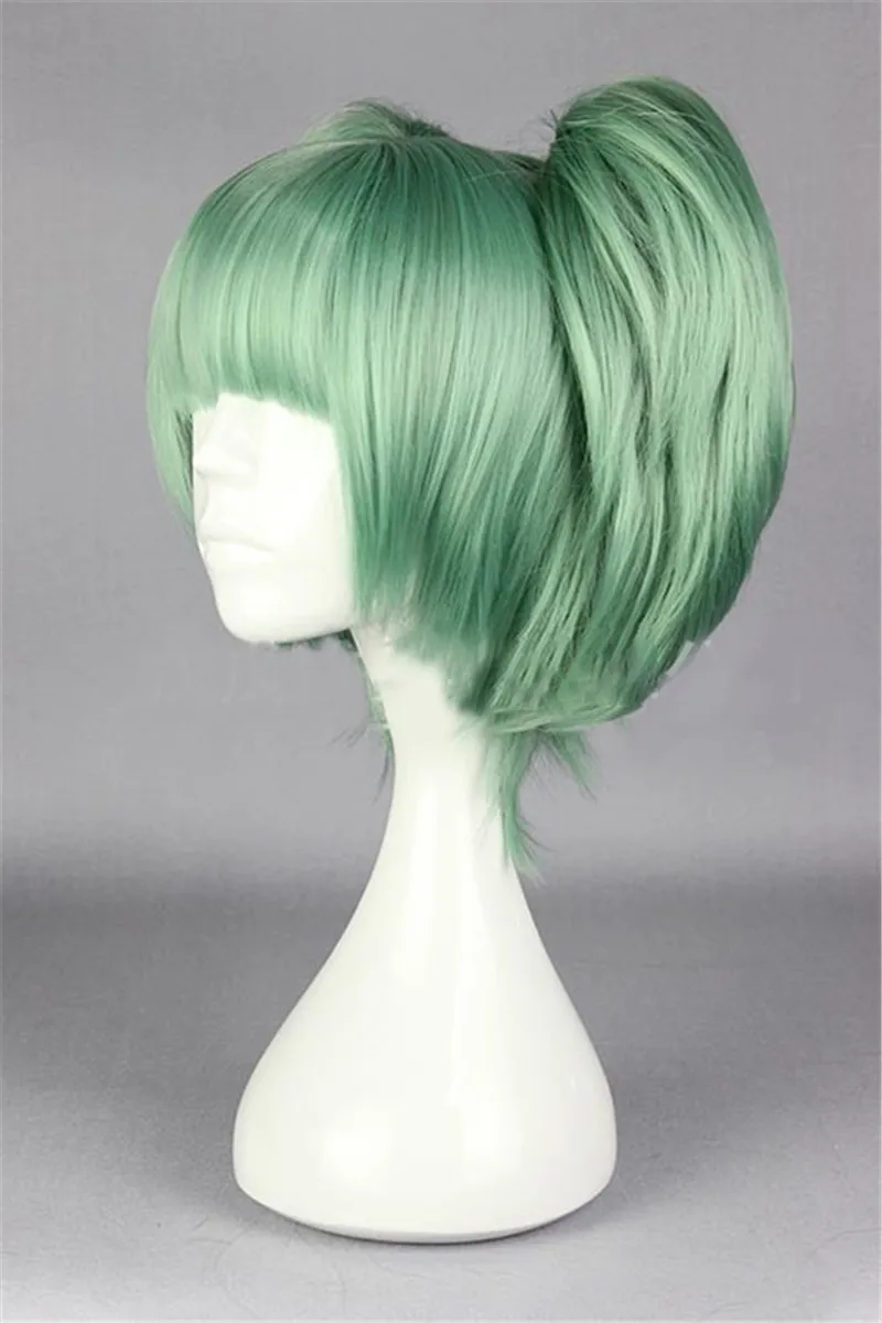 Короткие Зеленые синтетические вечерние парики для косплея Ansatsu Kyoushitsu Kayano Kaede 30