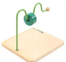 Niños Montessori Juguete de Madera Del Bebé Serpiente En Movimiento de Aprendizaje Preescolar Educación Formación Brinquedos Juguets