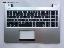 HB Hebrew keyboard For Asus S550 S550CM with silver palmrest cover keyboard HB Layout