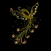 Butterfly rhinestone pattern iron 2