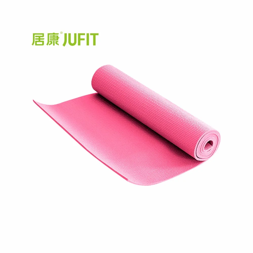 JUFIT 6 мм ПВХ коврики для йоги для фитнеса тренажерный зал упражнения спортивные коврики Экологический Безвкусный коврик для начинающих