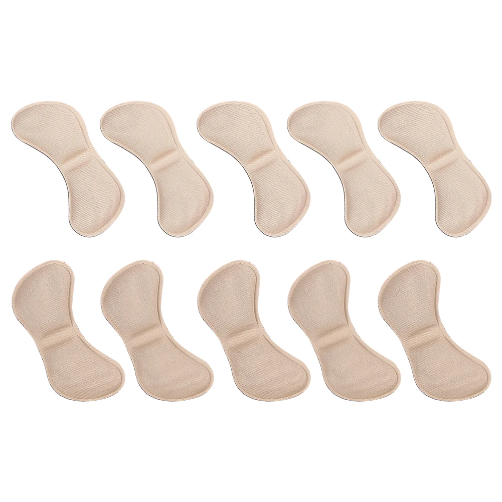 5 Pairs Heel Liner Adhesive Pads Cushion Anti-wear Feet Care Heel Sticker Insole Crash Patch Pain Relief