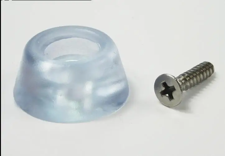 Móveis Perna Antiderrapante. Tapete de Borracha Transparente com Parafuso de Aço Inoxidável de 15 mm 17 mm 20 mm 28 Mm. pé de