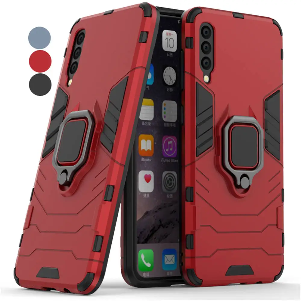 

a20 a50 a30 Shockproof Ring Holder back case capa for Samsung Galaxy A50 A30 A20 Armor Magnetic Car Mount Stand Cover Phone Case