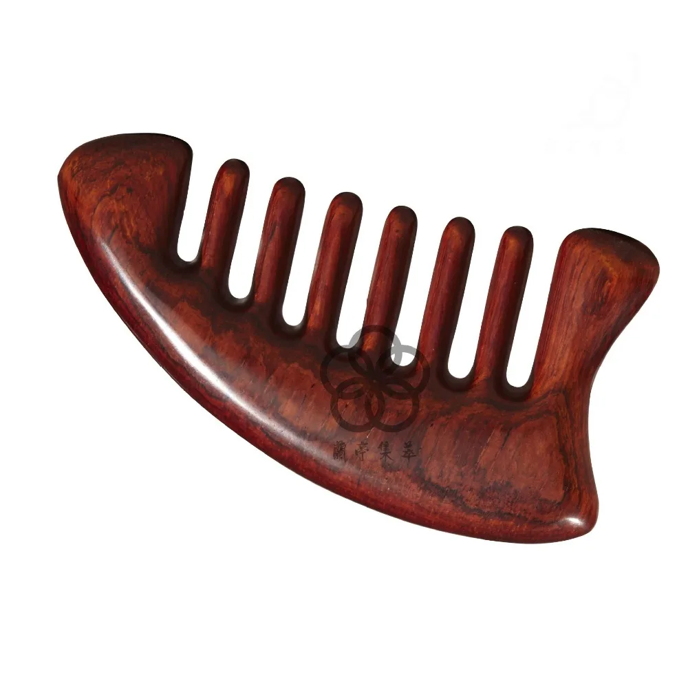 Head Massage Comb Meridian Through Massage Wooden Combs Wide Teeth Wholesale Mahogany Scraping Acupuncture Points Massager