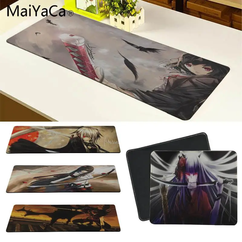 

MaiYaCa In Stocked Katana Anime Large Mouse pad PC Computer mat Size for 180*220 200*250 250*290 300*900 and 400*900*2mm