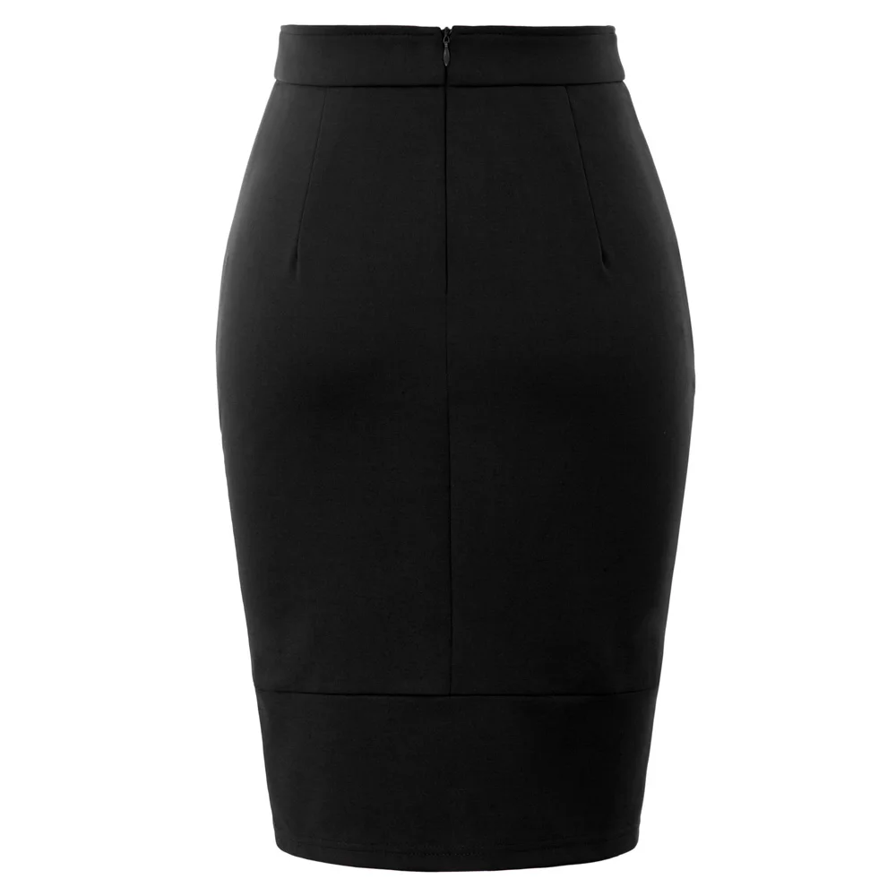 GK женские Pin Up 50 s ретро Бизнес ПР бедра-завернутый молния Bodycon юбка-карандаш