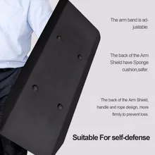 LESHP Police Soldiers Multi-functional Antiriot Aluminum Alloy Tactical Defense Armbands Defense Shield Security Arm Protection