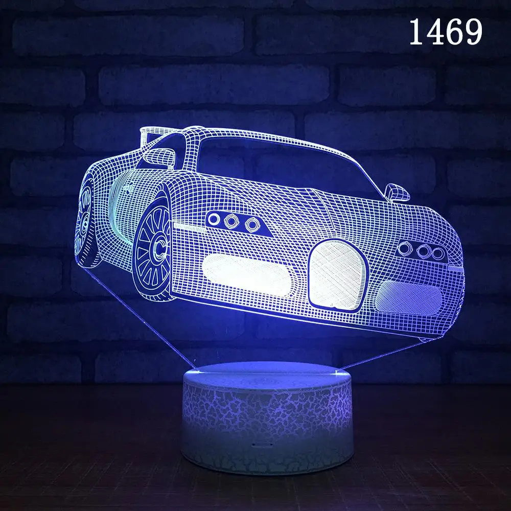 Мост серии автомобиля 3d ночник 7 цветов Изменение Led 3d лампа креативный мероприятия подарок Подгонянный маленький настольный светодиодный ночник - Испускаемый цвет: o