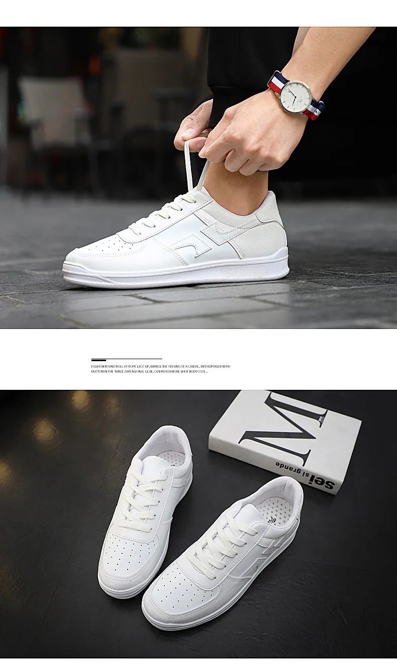 2018- spring and autumn- fashion- brand youth- sneakers -men's shoes -trend wild white shoes- casual color board shoes men (19)