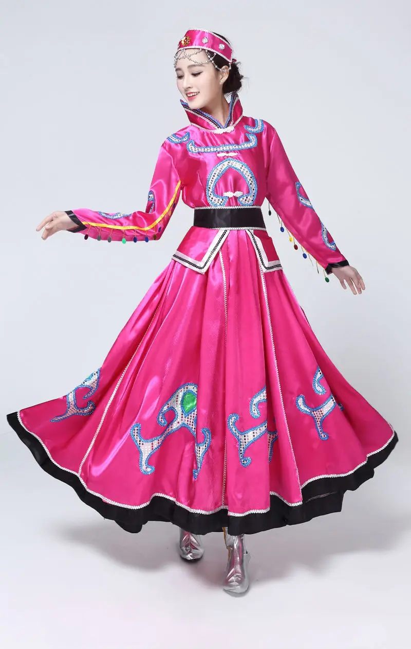 Новые монгольские костюмы, женская одежда, внутренний монгольский танцевальный костюм, монгольское платье для взрослых, костюм национального меньшинства, платье
