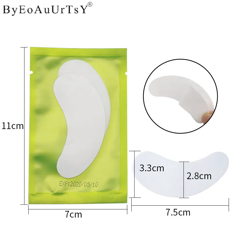 100 Pairs One-off Lint Free New Patches Eyelash Under Eye Pads Brow Lash Eyelash Extension Patch Sticker (6)