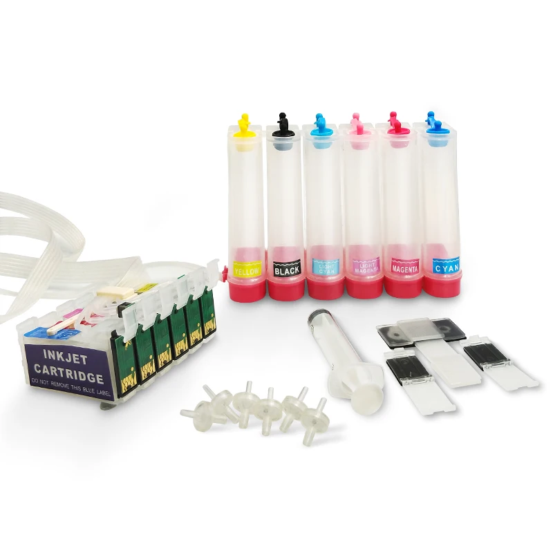 Продажа T0791 T0796 непрерывной подачи чернил Системы для Epson 1400 1410 1500 Вт P50 PX650 PX660 PX700W PX710W PX720WD PX730WD PX800FW Система непрерывной подачи чернил