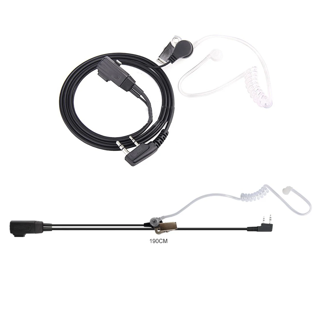 Skup 10 sztuk akcesoria słuchawka powietrzna rurka akustyczna słuchawka dla Baofeng dla radia Walkie Talkie zestaw słuchawkowy dla 888S UV 5R UV 82