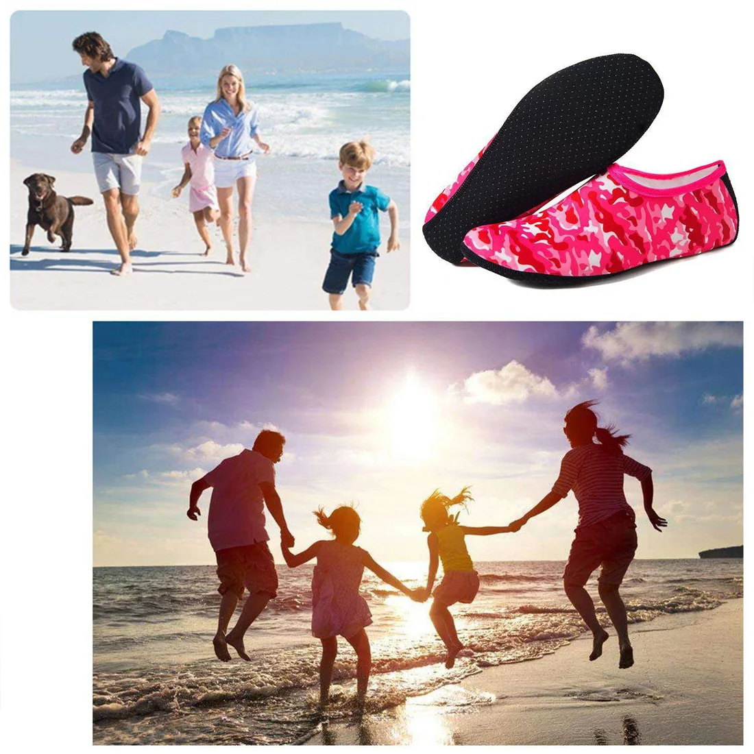Для мужчин Для женщин водонепроницаемая обувь Аква носки для занятий йогой, упражнений, бассейна, пляжа, танцевальные Плавание слипоны для