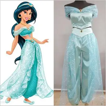 

Aladdin and the Magic Lamp Princess Jasmine cosplay costume Princess Jasmine costume adults halloween costume for women custom