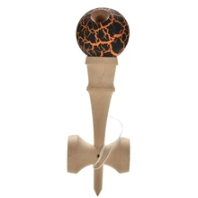 7 Colors Safety Crack Pattern Toy Bamboo Kendama Best Wooden Educational Toys Kids Toy