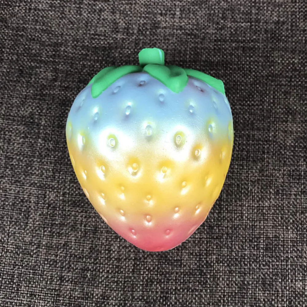 rainbow strawberry squishy