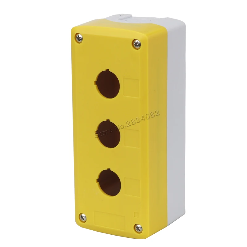 

71*170*65.5 22mm 3 hole Push button switch box emergency stop push button box dustproof protect box case 2 color