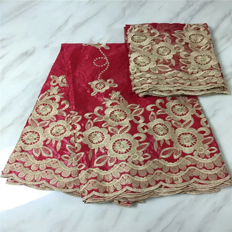 Cassiel buzin fabrics with beads 2018 african riche fabric brocade bazin french lace 7yards/lot | Дом и сад