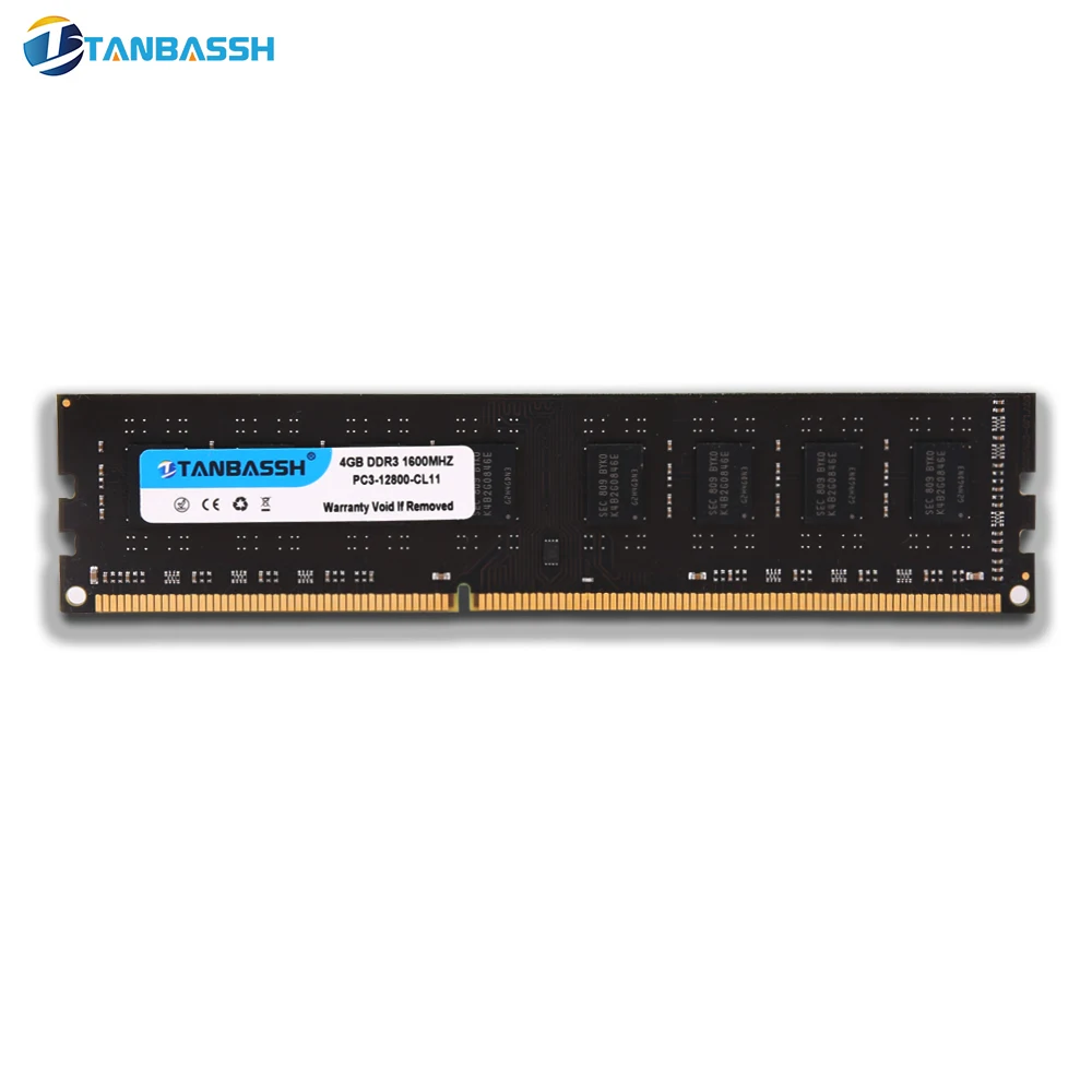 Память TANBASSH для ПК DDR3 4 ГБ 8 1600 МГц 1 35 в|Оперативная память| |