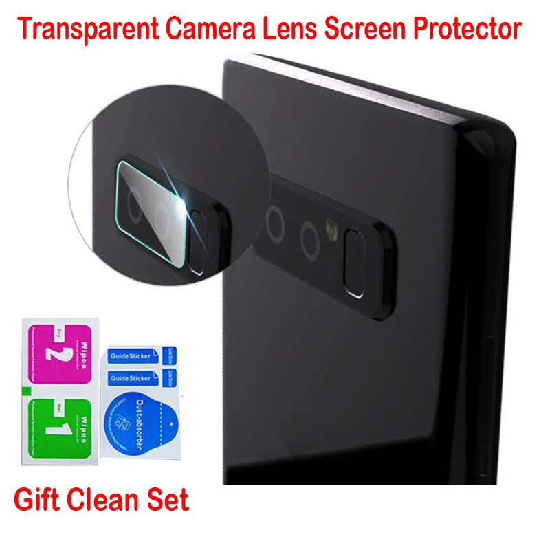 

2 Pcs/Lot,Back Rear Camera Protective Sticker For Samsung Note 8 7 5 S8 Plus S9 Camera Tempered Glass Safety Film Lens Protector